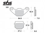 Τακάκια SBS 101HF (FA083)(FD085)